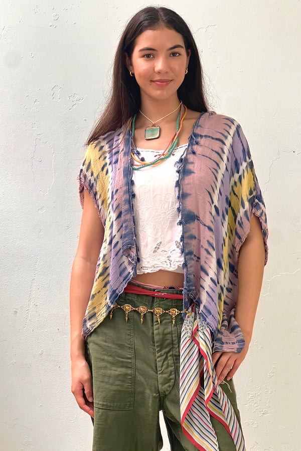 Anna Corinna Reworked VintageTye Die Jacket, Cotton