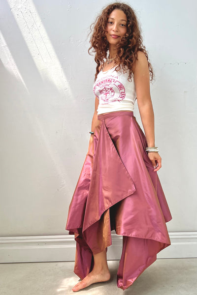Vintage Silk Taffeta Skirt, view 2