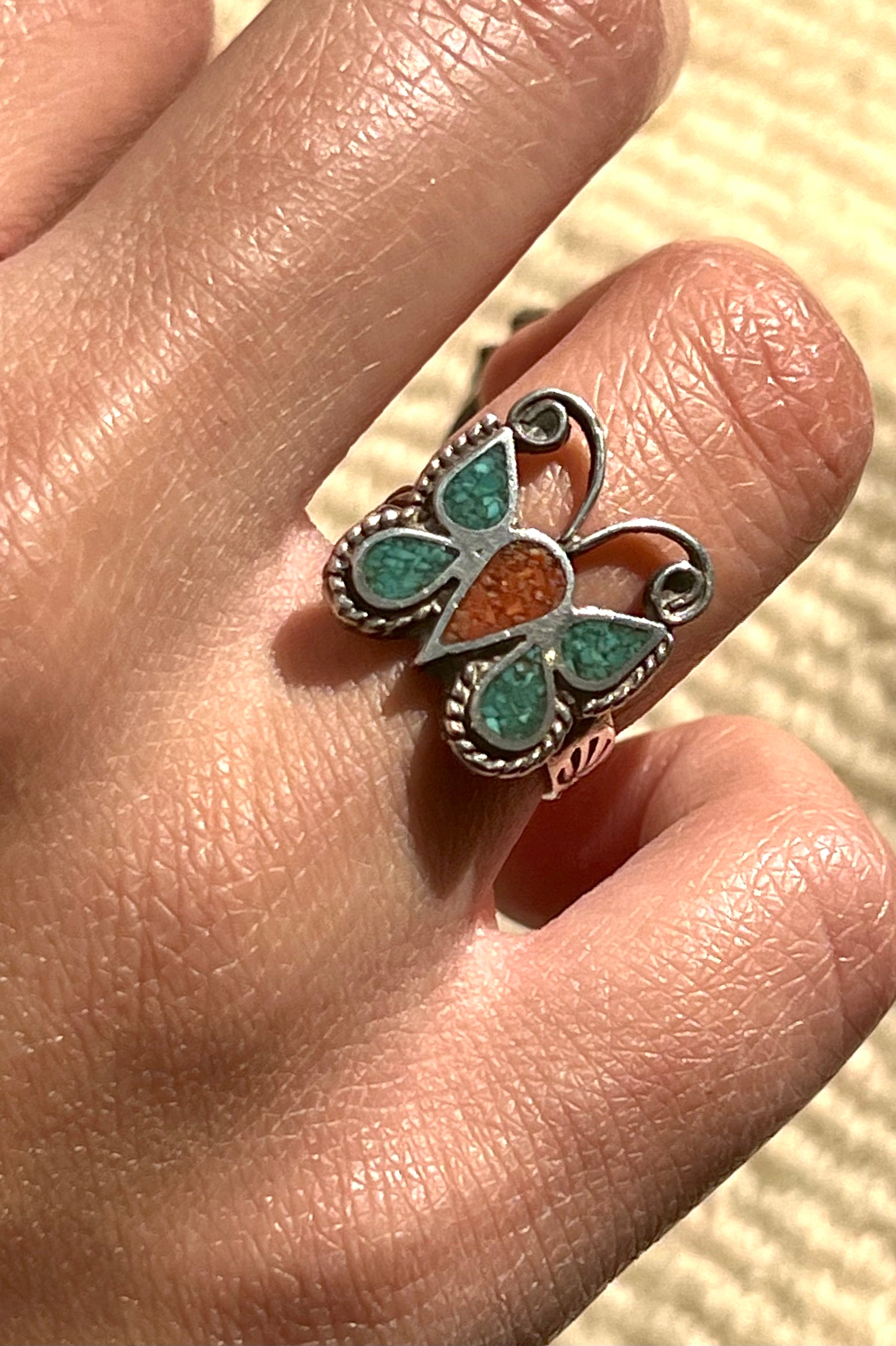 Vintage Sterling Silver Butterfly Ring Selected by Anna Corinna