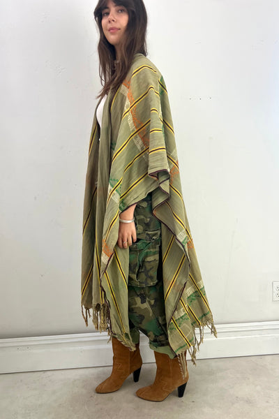 Anna Corinna Reworked Vintage Hand Woven Duster, Cotton, view 2