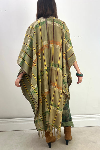 Anna Corinna Reworked Vintage Hand Woven Duster, Cotton, view 4