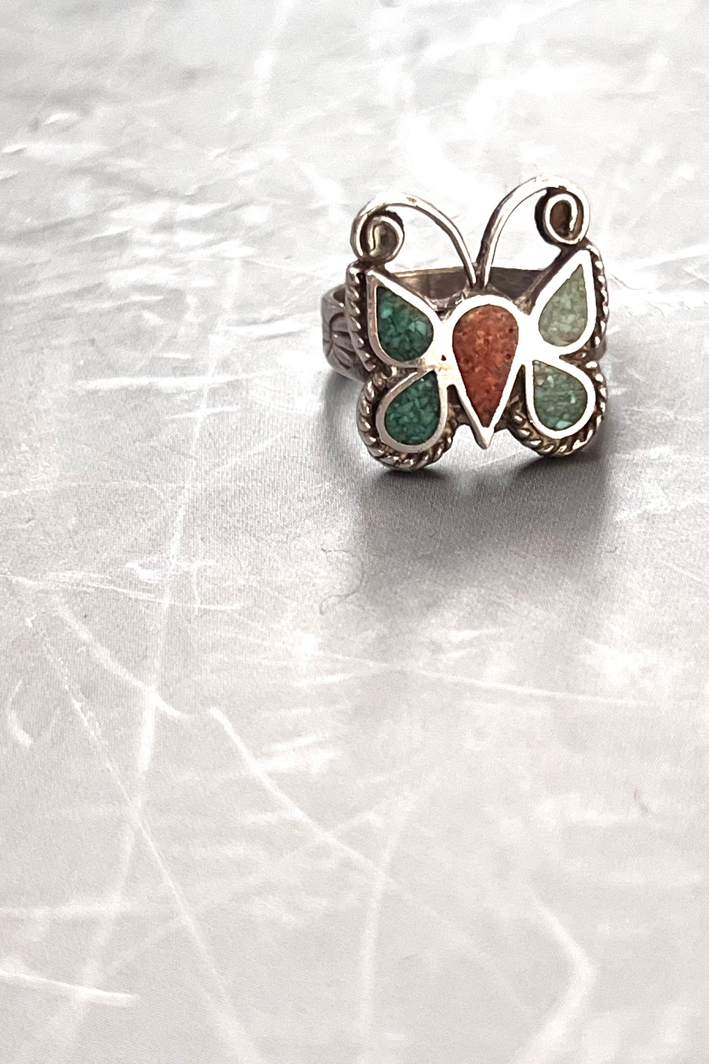 Vintage Sterling Silver Butterfly Ring Selected by Anna Corinna