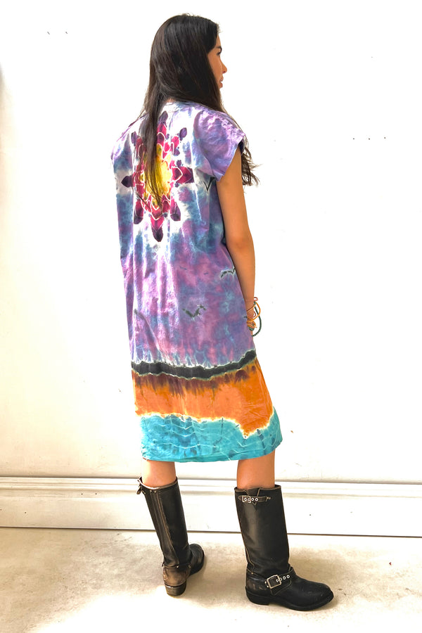 Anna Corinna Reworked Vintage Tie Dye Sun Jacket, Cotton