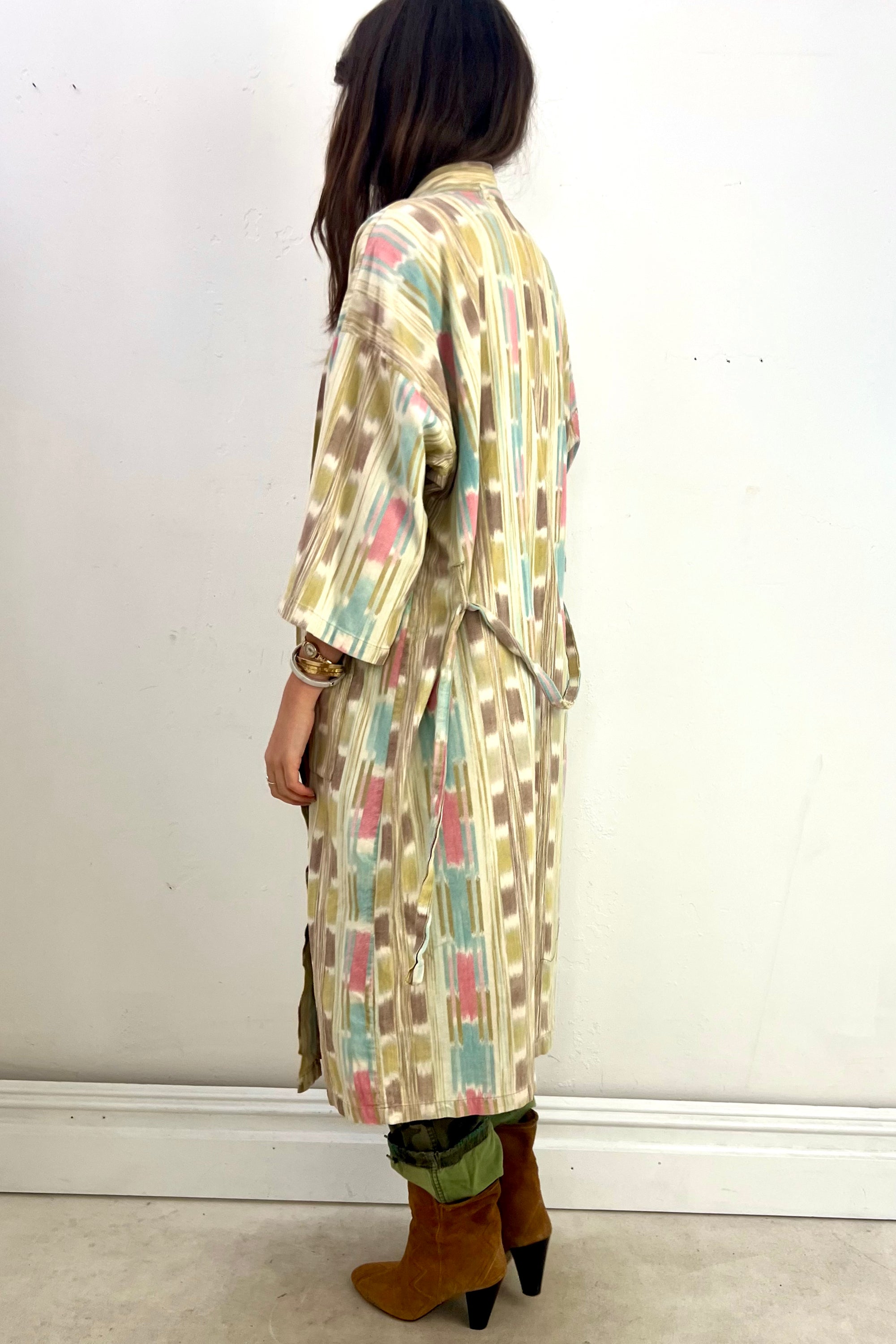 Vintage Ikat Cotton Duster Selected by Anna Corinna