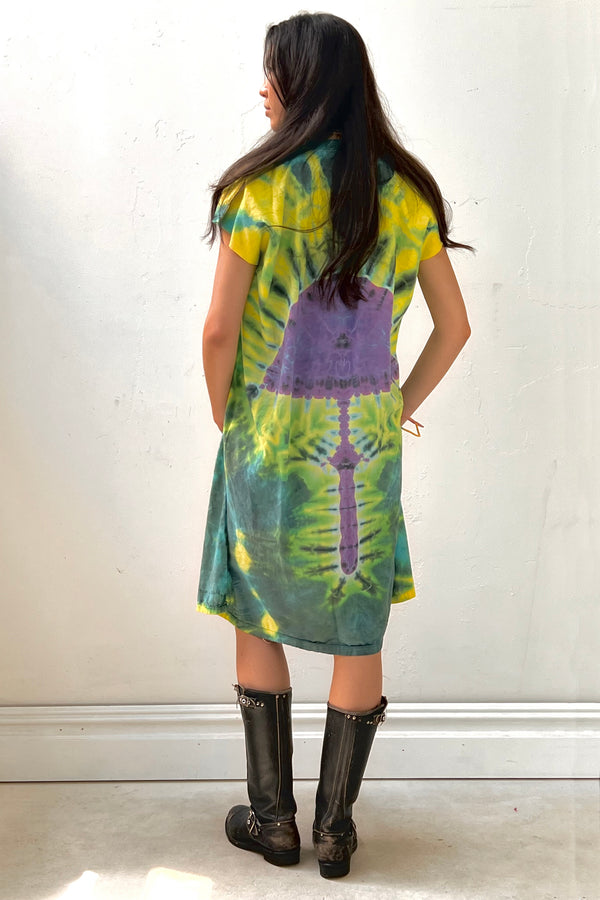 Anna Corinna Reworked Vintage Tie Dye Mushroom Jacket, Cotton