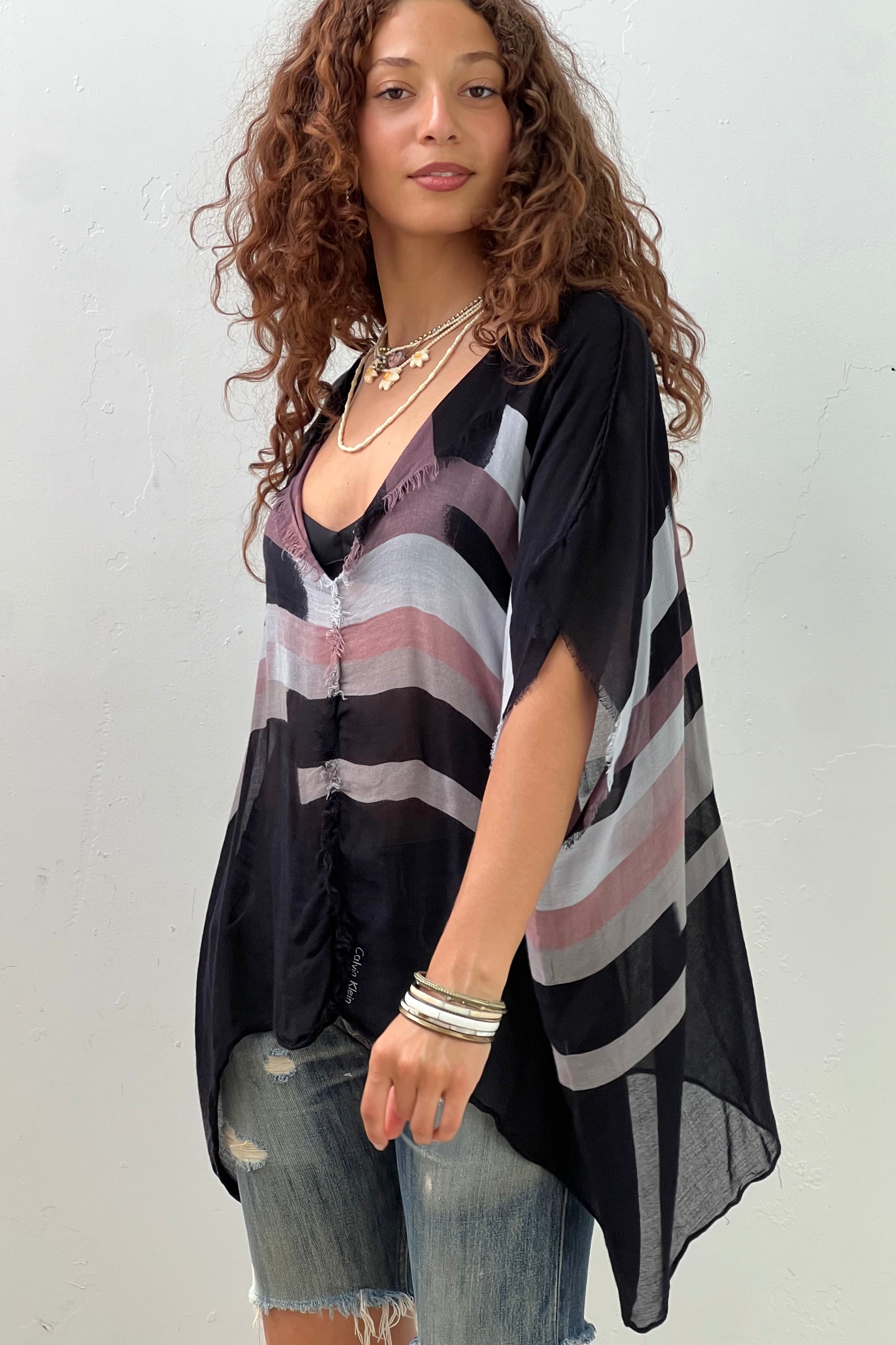 Anna Corinna Reworked Vintage Calvin Klein Scarf Top