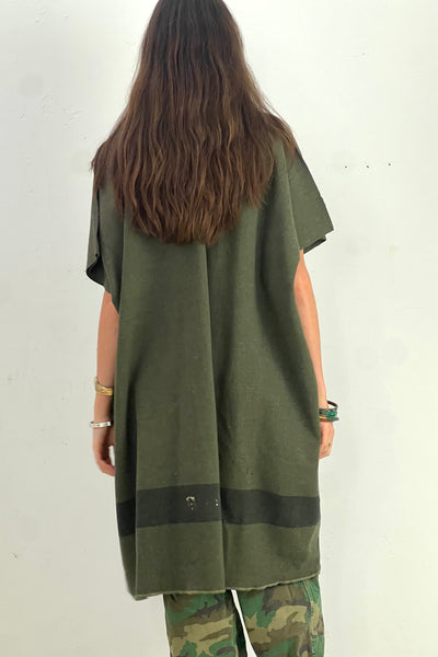 Anna Corinna Reworked Vintage Army Wool Jacket, Wool, view 2