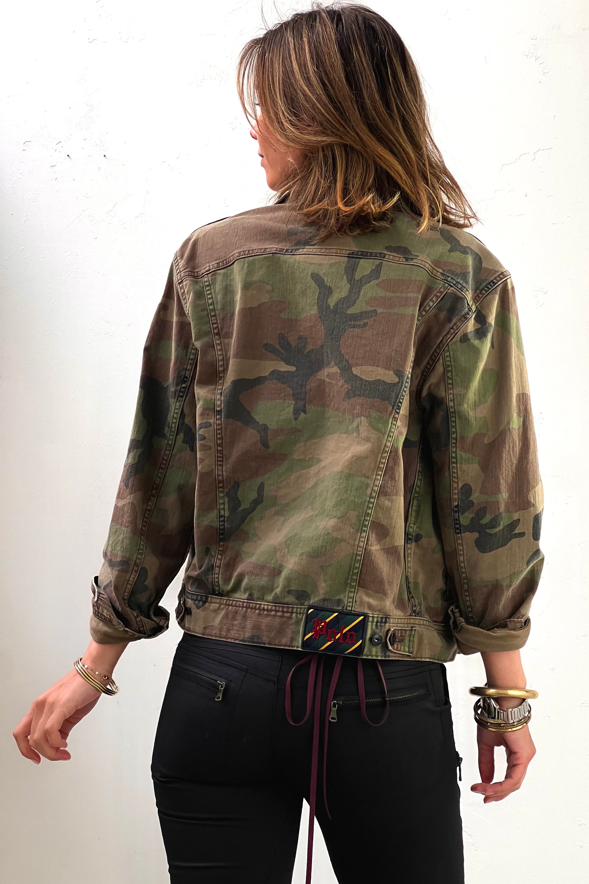 Vintage Camo Polo Ralph Lauren Jean Jacket Selected by Anna Corinna