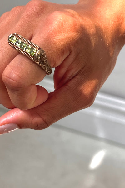 Vintage Gold Plated Spinner Ring, view 2
