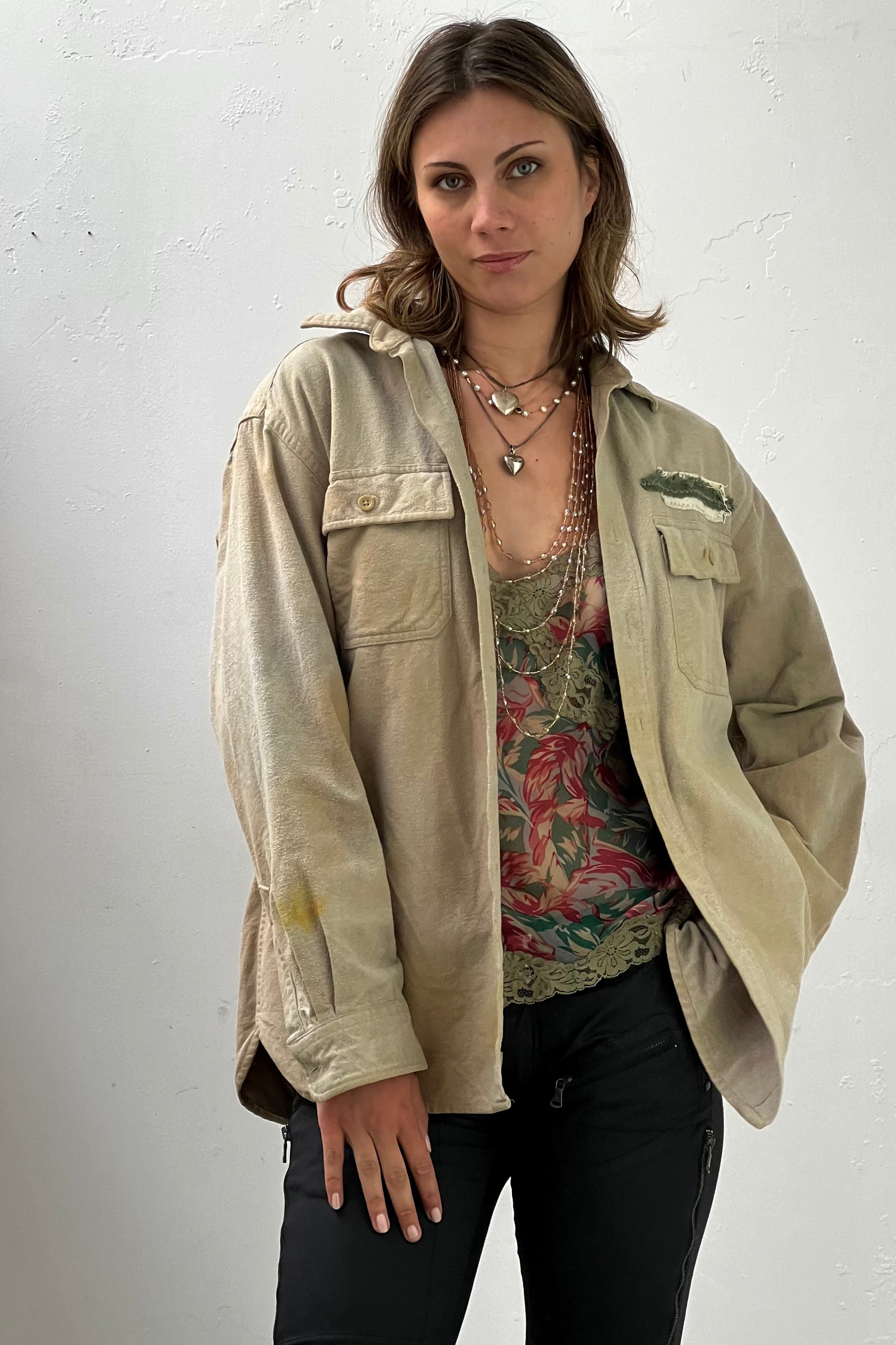 Anna Corinna Reworked LL Bean Vintage Horse Softy Flannel Button Down Shirt