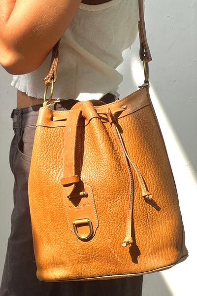 Vintage Reworked Courreges Leather Bucketbag, view 3