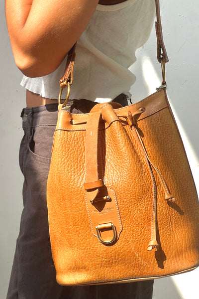 Vintage Reworked Courreges Leather Bucketbag, view 2