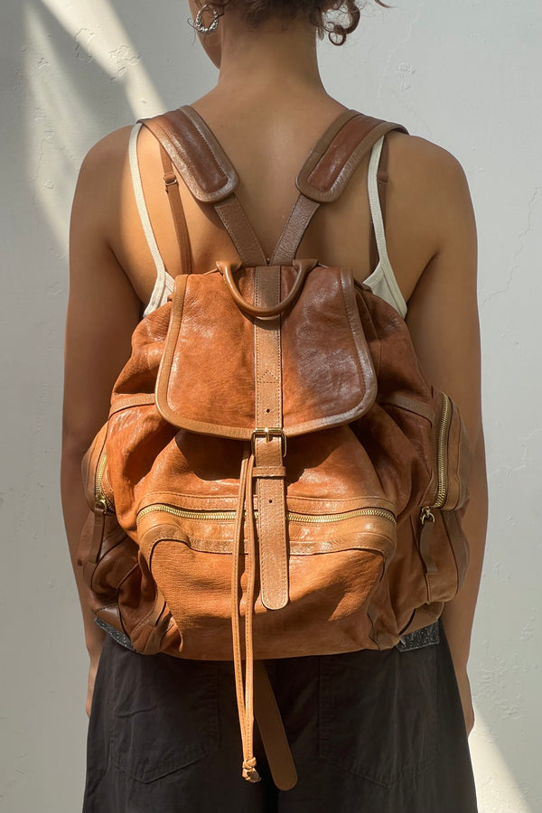 Vintage Pierre Hardy Leather Backpack