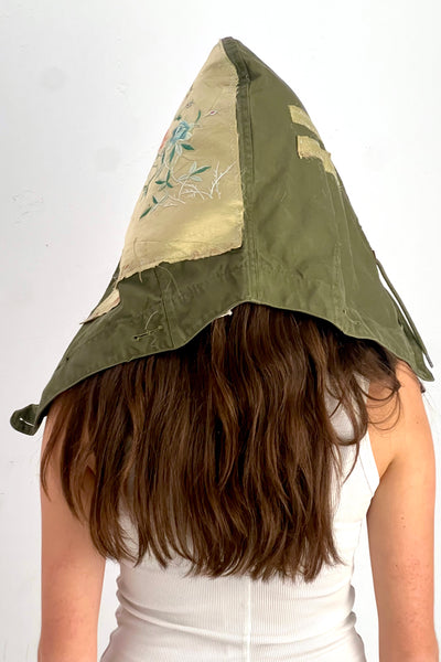 Anna Corinna Reworked Vintage Army Hood, Cotton, view 3