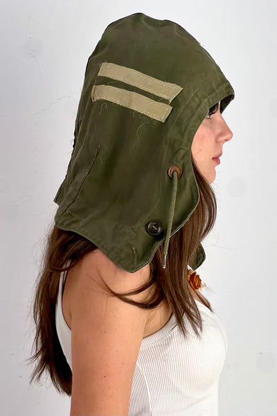 Anna Corinna Reworked Vintage Army Hood, Cotton, view 2