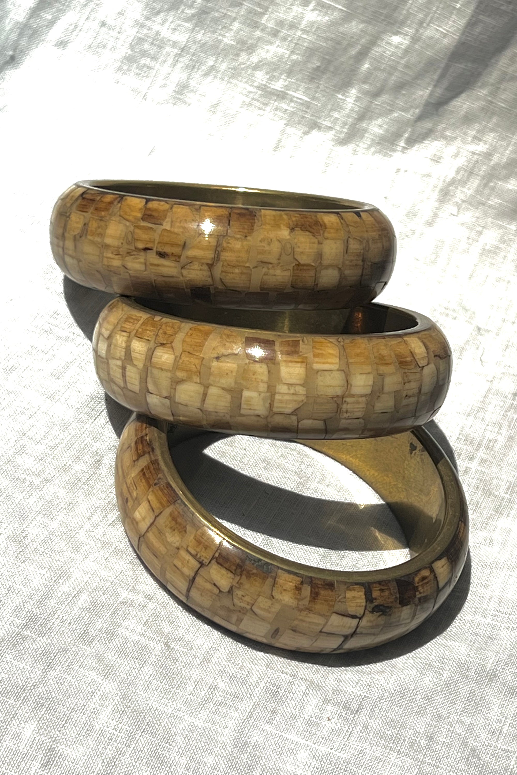 Vintage Brass Bracelet Stack