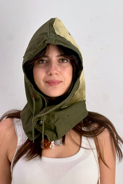 Anna Corinna Reworked Vintage Army Hood, Cotton, view 4