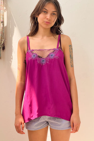 Vintage Bali Mesh Tank, Rayon
