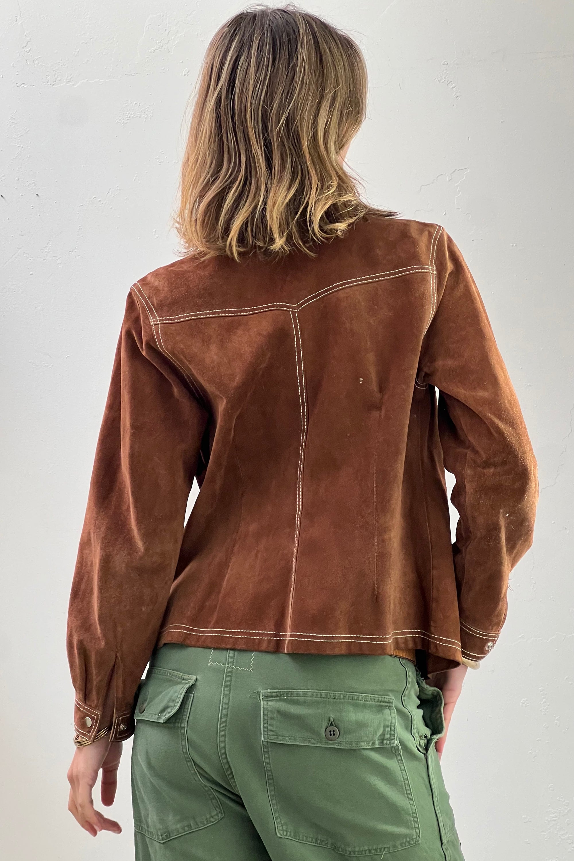 Vintage Suede Shirt Jacket Selected by  Anna Corinna