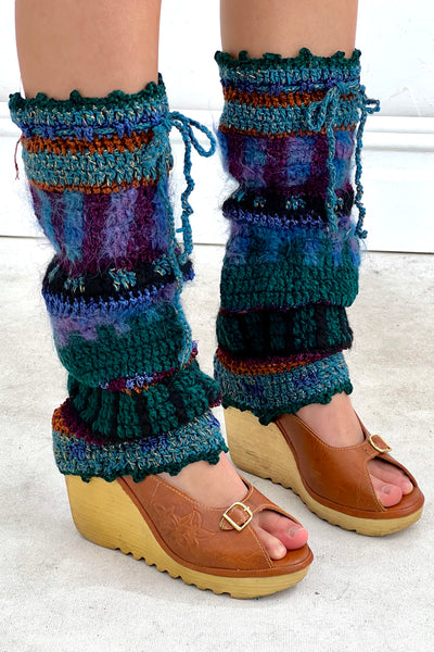 Vintage Leather Platform Wedge
