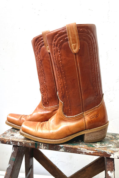 Vintage Dingo Square Toe Cowboy Boots