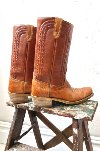 Vintage Dingo Square Toe Cowboy Boots