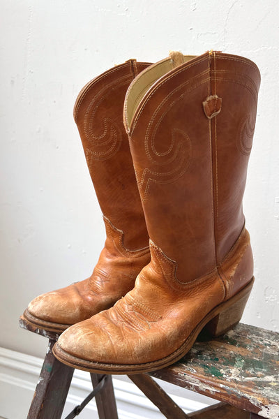 Vintage Cowboy Boots Perfectly Distressed