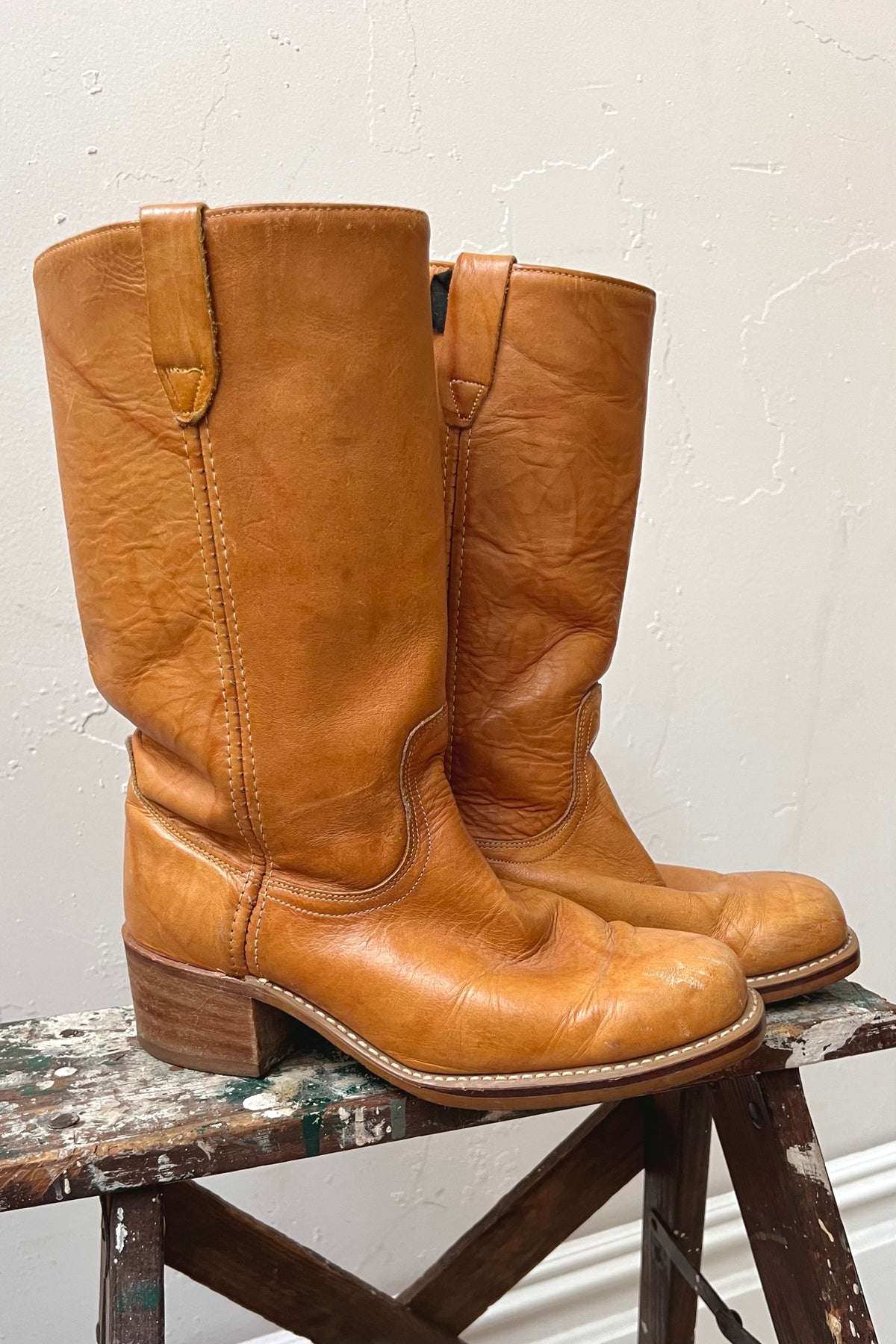 Vintage Campus Boots Caramel