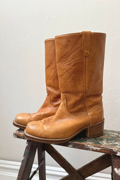Vintage Campus Boots Caramel