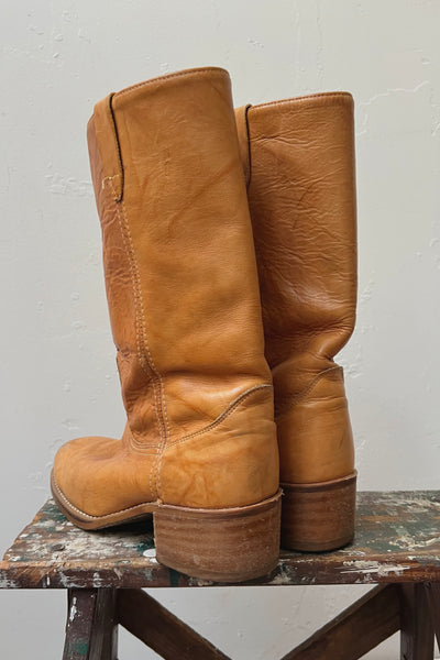 Vintage Campus Boots Caramel