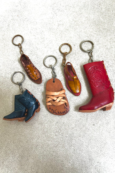 Vintage Cowboy Boot Mini Handmade Leather