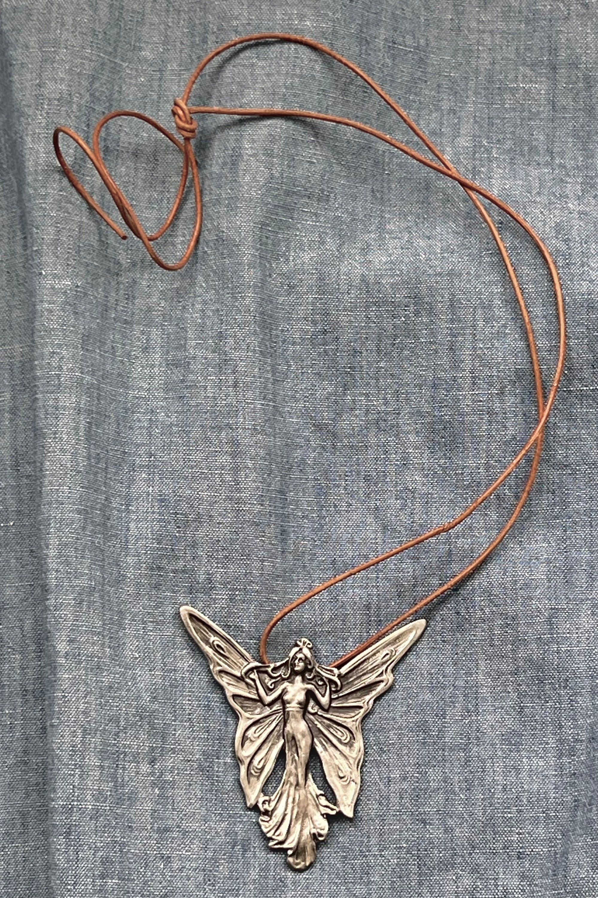 Vintage Butterfly Lady Necklace Selected by Anna Corinna