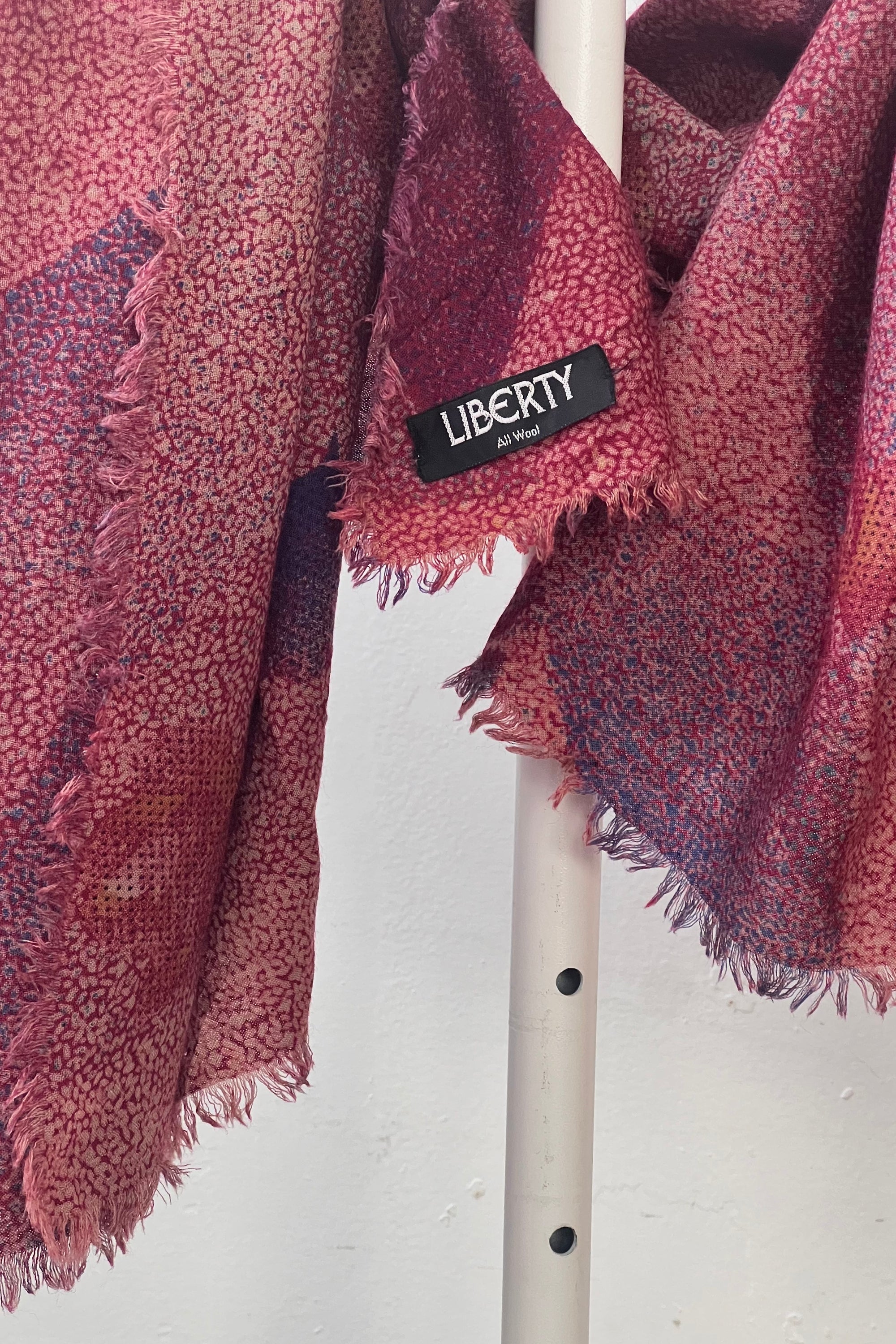 Vintage Liberty London Wool Scarf Shawl Selected by Anna Corinna