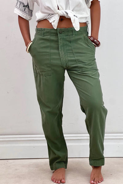 Vintage Army Pants, Cotton, view 2
