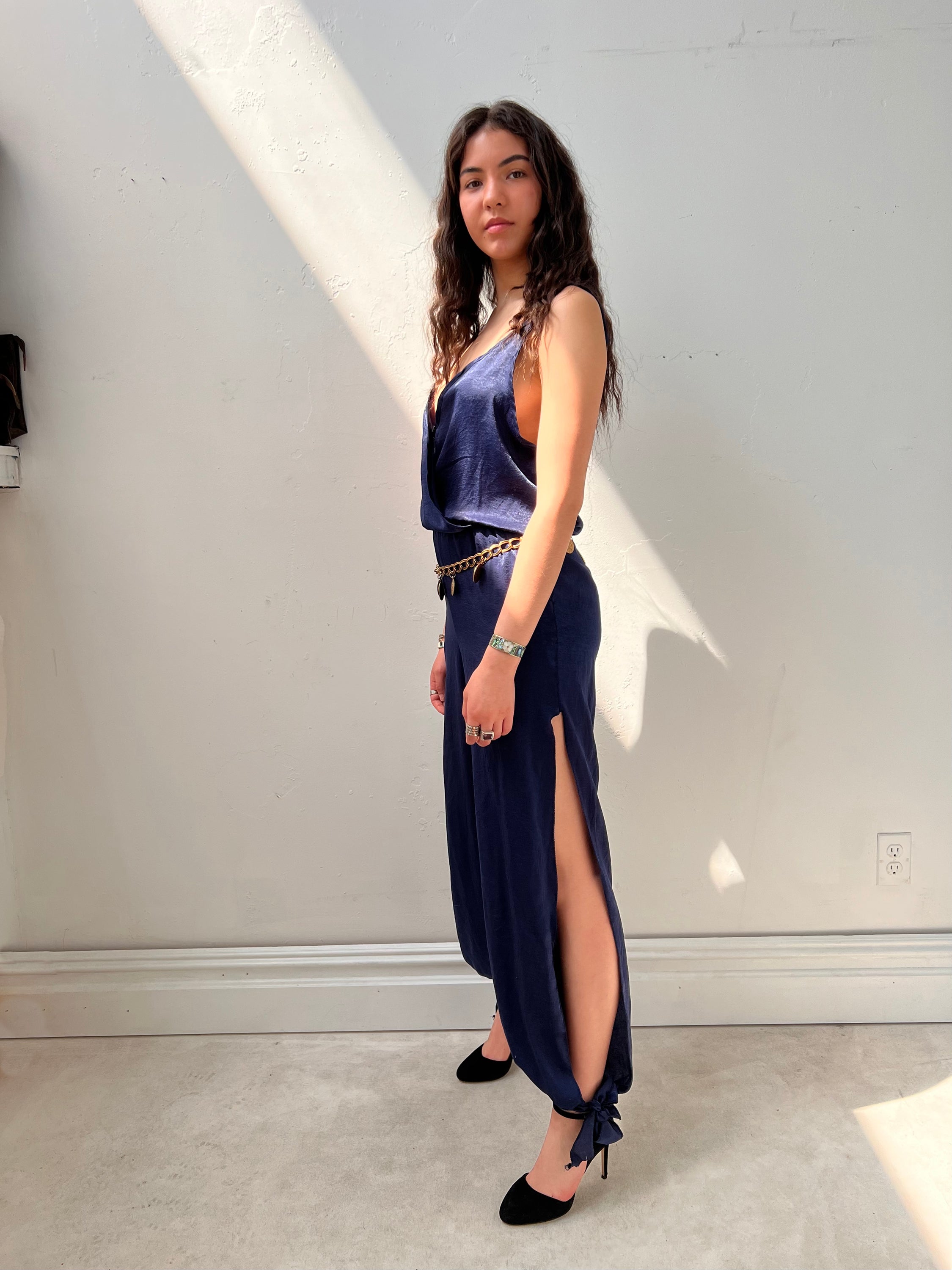 Vintage Silky Soiree Jumpsuit Selected by Anna Corinna