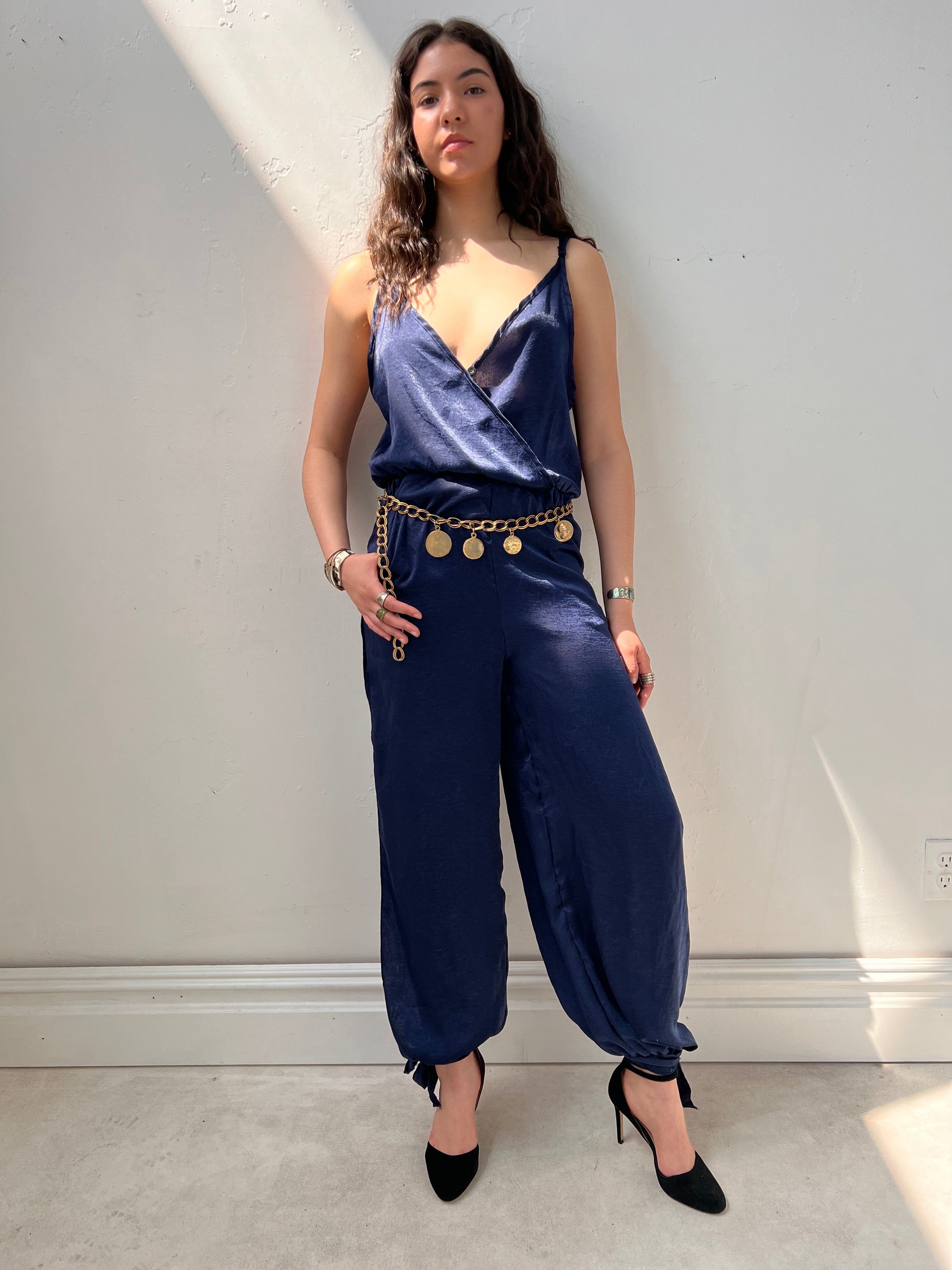 Vintage Silky Soiree Jumpsuit Selected by Anna Corinna