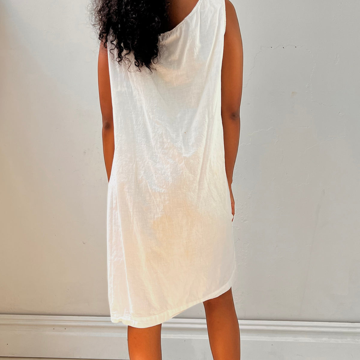 cotton slip dress Vintage Victorian Cotton Slip Dress Selected by Anna Corinna