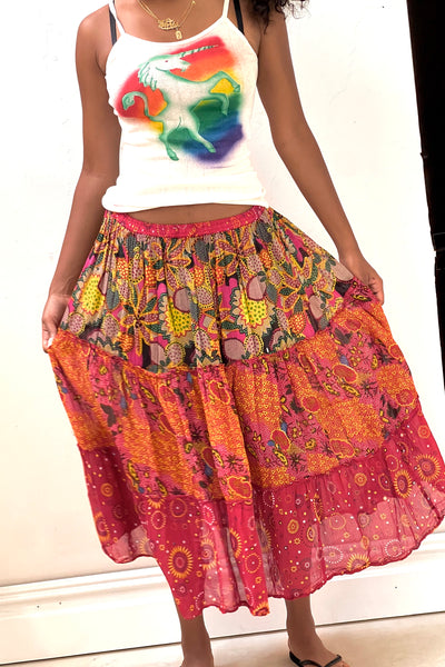 Vintage Tiered Skirt, view 2
