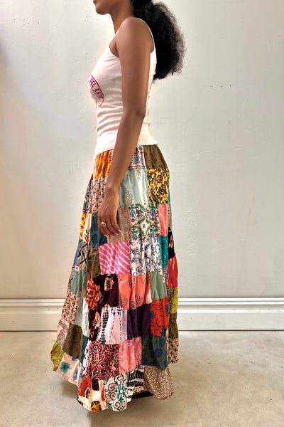 Vintage Patchwork Skirt, view 3
