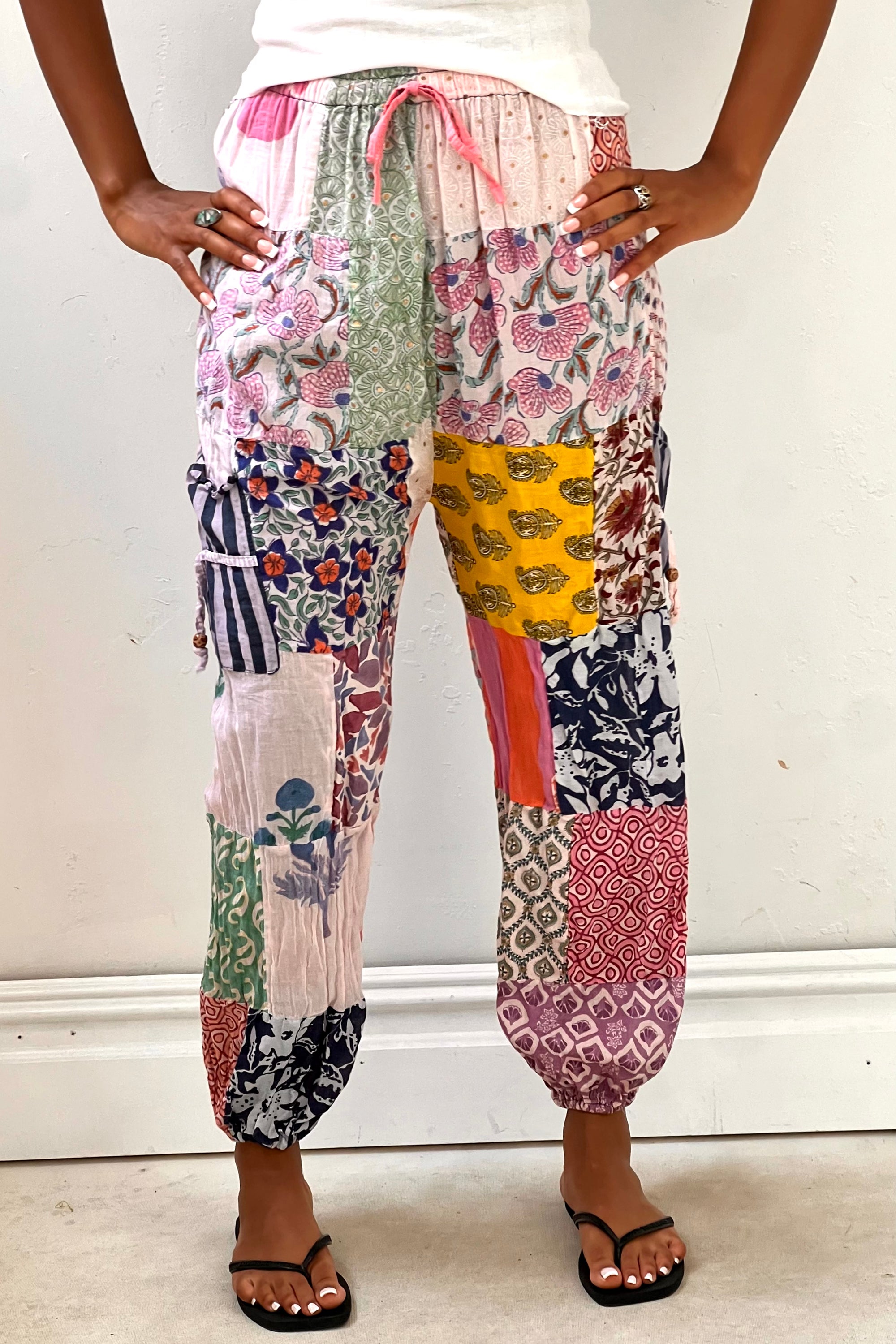 Vintage Patchwork Jogger Pants Selected by Anna Corinna