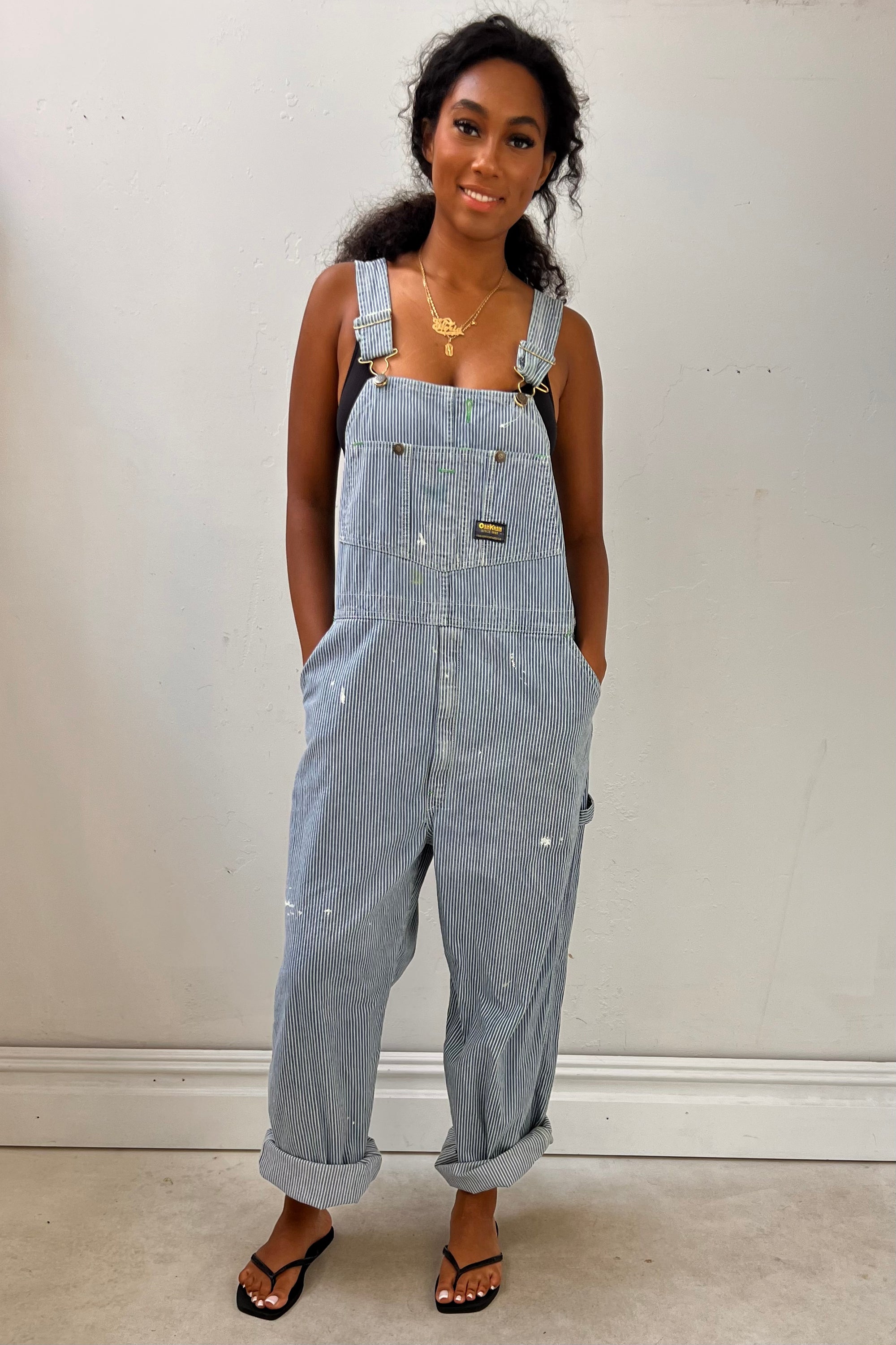 Vintage Osh Kosh Stripe Overalls Selected by Anna Corinna