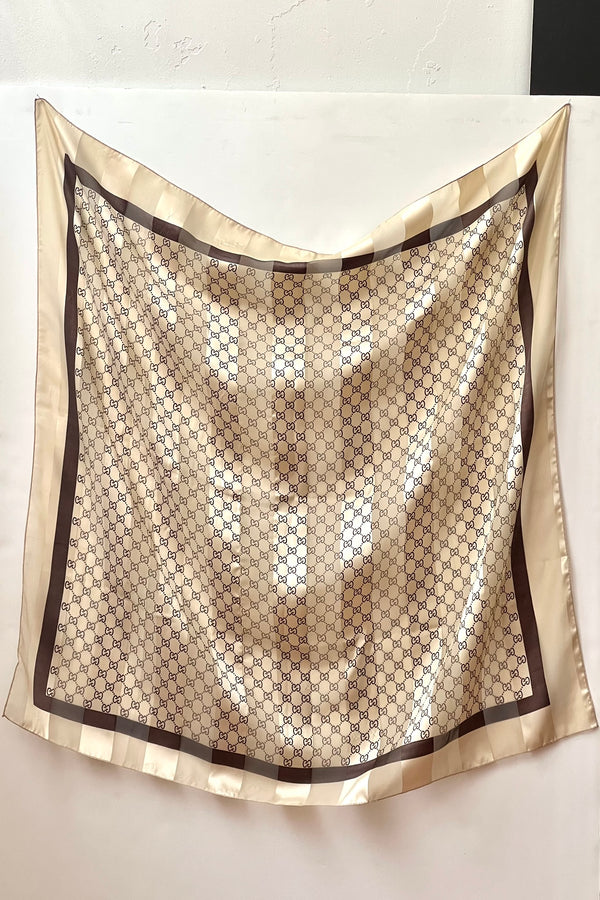 Vintage Silky Ode to Gucci Scarf, Poly