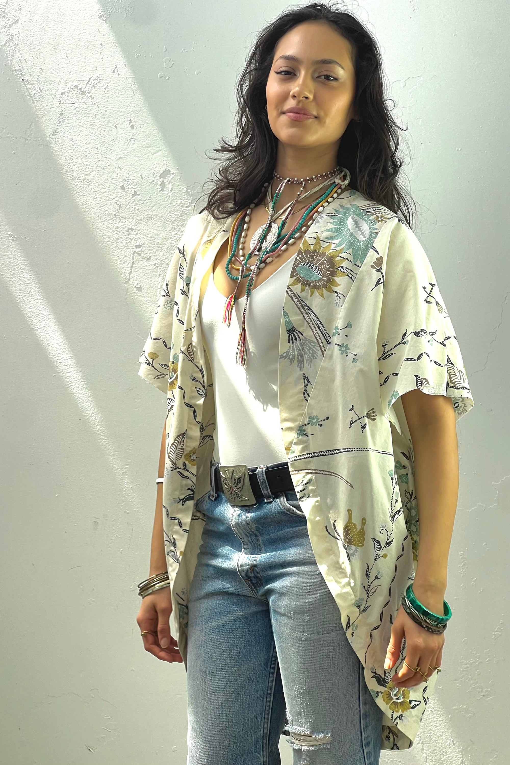 Anna Corinna Reworked Vintage Batiq Print Jacket