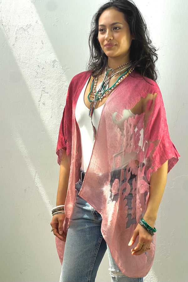 Anna Corinna Reworked Vintage Sheer Woven Jacket