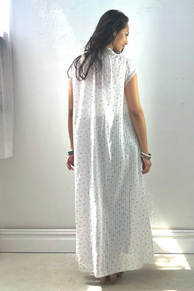 Vintage Flowered Duster Coverup, view 3