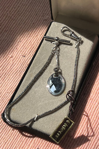 Watch Fob Silver Tone 60s Vintage