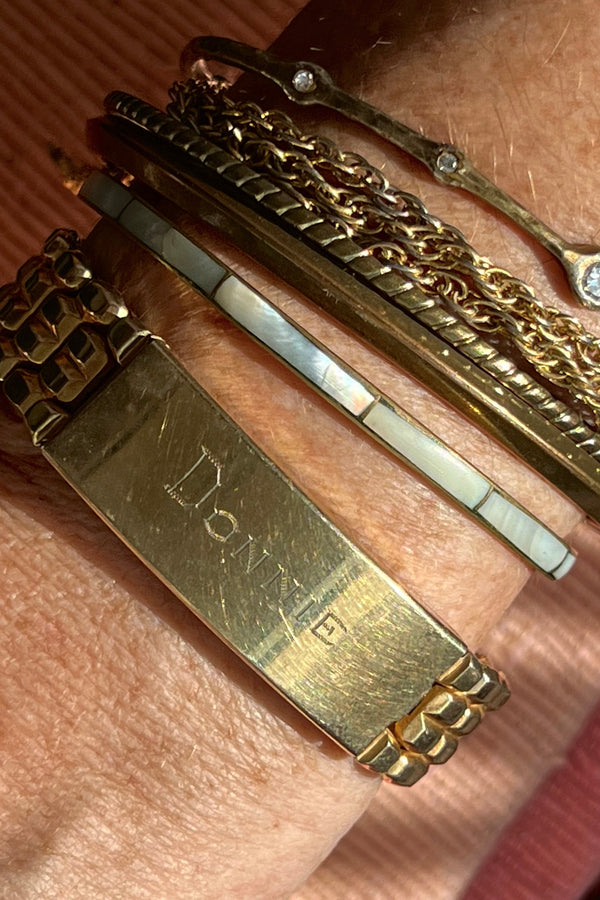 Spiedel Gold Filled 50s "Donnie" Stretch Bracelet Vintage
