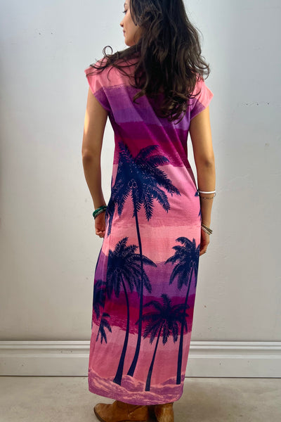 Vintage Terry Palms Maxi Dress, view 3