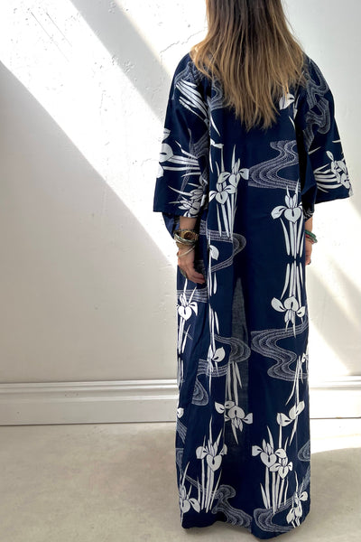 Kimono Cotton 70s Iris Vintage