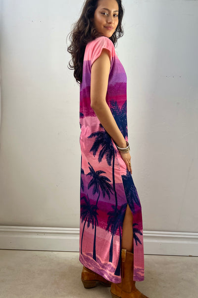 Vintage Terry Palms Maxi Dress, view 2